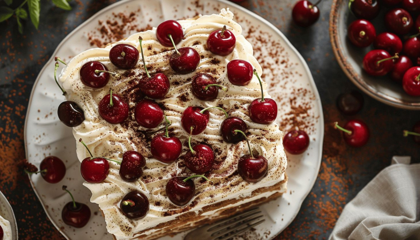 La fusion des saveurs : Le tiramisu italien aux cerises amarena