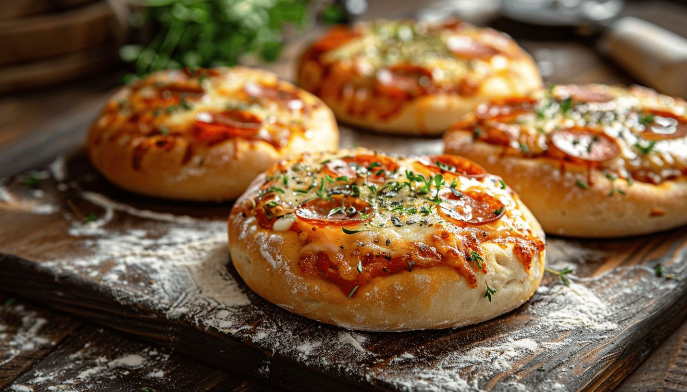 Recette facile et délicieuse de petits pains pizza